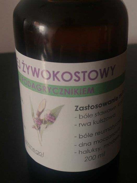 Zestaw : olej żywokostowy z gojnikiem + olej żywok.z podagrycznikiem.