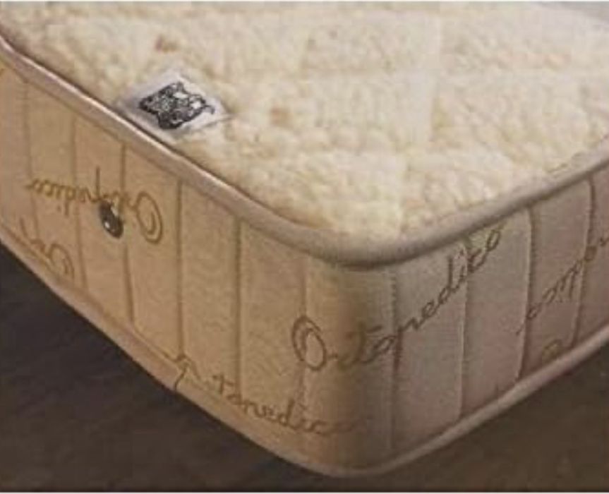 Cama + Colchão Ortopédico Deluxe 90x190 Anatómico e Antialérgico