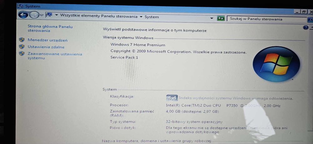 Notebook HP Pavilion  dv7-2180ew  17 cali