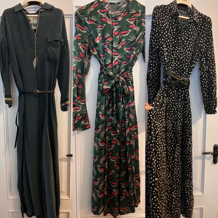 Красиві легкі сукні з довгим рукавом