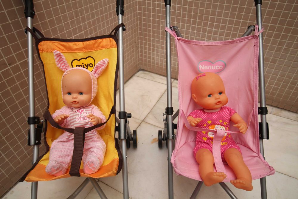 Carrinhos bebe bengala para crianças