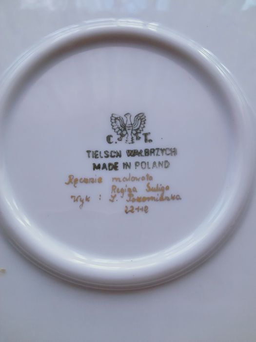 Talerz porcelana stary Wałbrzych