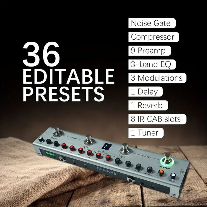 M-vave Tank-G / Tank-B Процесори для гітари та баса