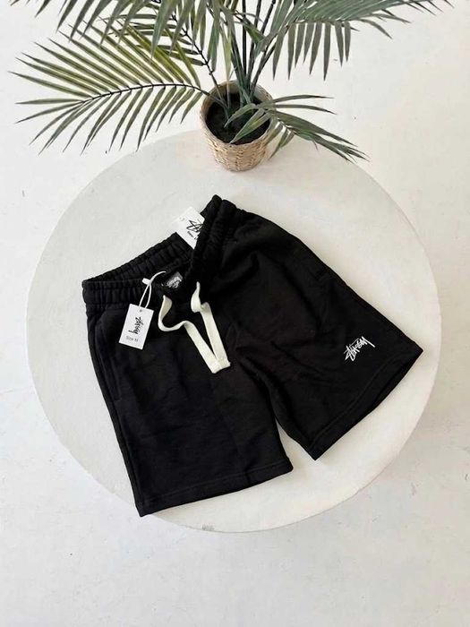 Шорты Черные Stussy Mini Logo - Спортивні Шорти Стусси