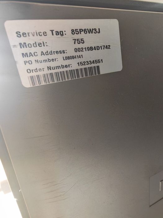 Dell optiplex 755 4 rdzenie 6gb ram port RS-232 (COM)