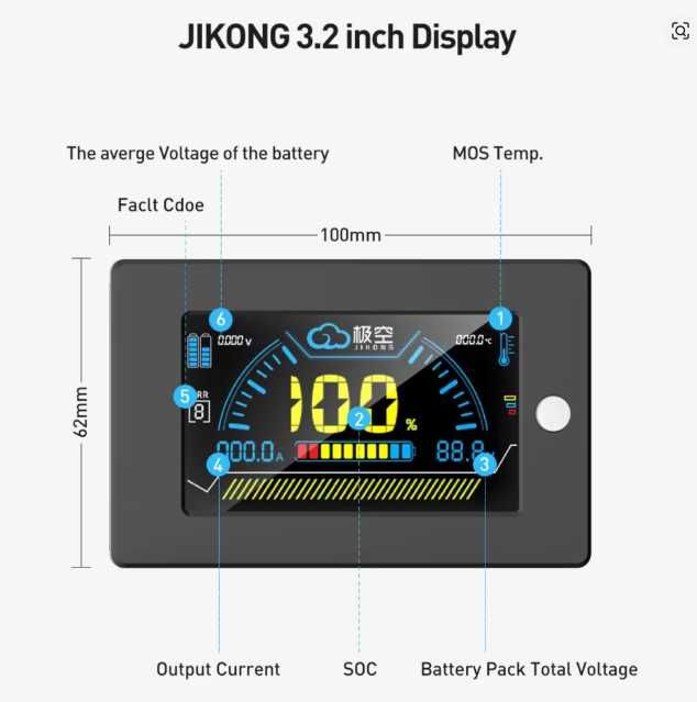 Зарядний пристрій 14.6V 20/60/100А для Lifepo4 BMS JK200A