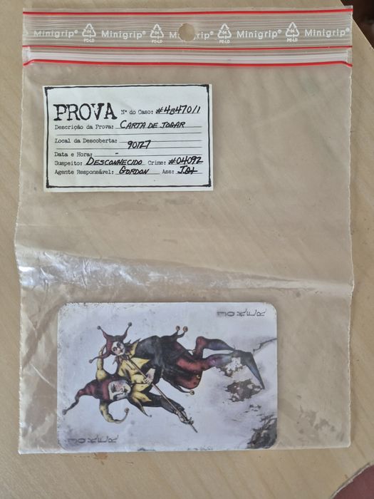 Carta de Colecionador - Joker Antestreia Batman: Cavaleiro das Trevas