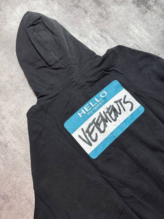 Худі Vetements ,,Hello my name is Vetements,,