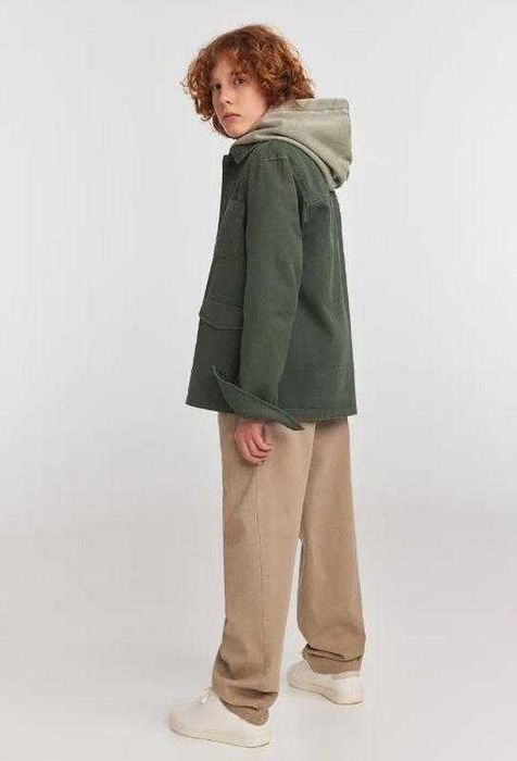 H&m куртка джинсовка хакі 146-152 см