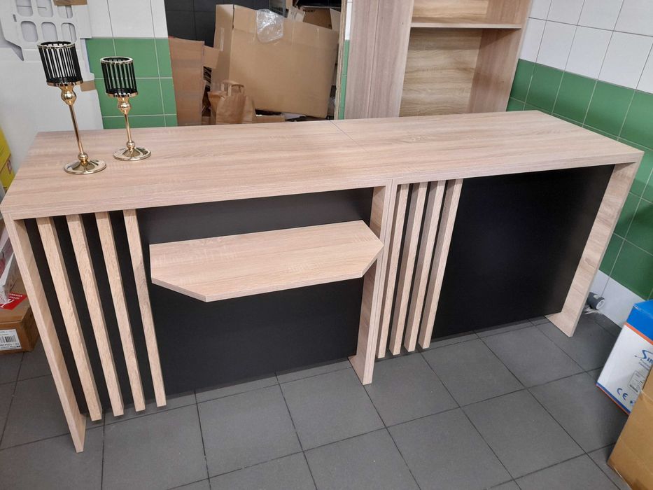 lady sklepowe Bella z lamelami Nowe Producent Blat do sklepu