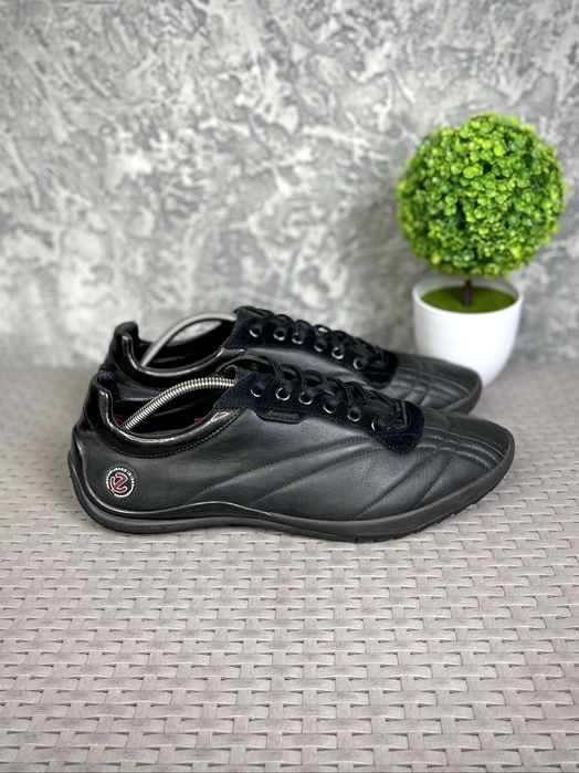 Ecco Sportitude кроссовки туфли 45 размер кожаные черные