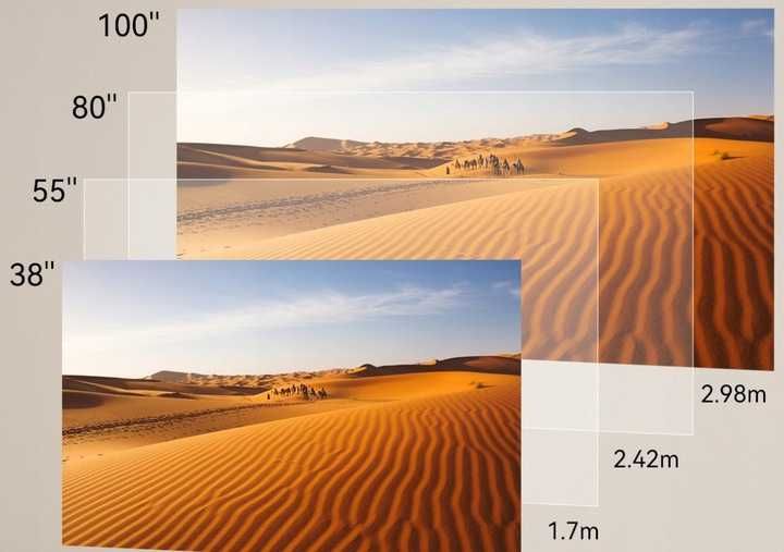 Projektror LED SUREWHEEL SW30 rzutnik WiFi FULL HD Android TV 220" 4K