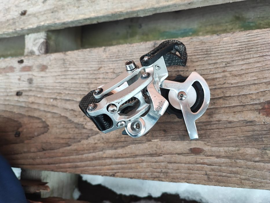 Tylna przerzutka rowerowa Sram X0 SRD ESP Carbon 9s Retro MTB XTR