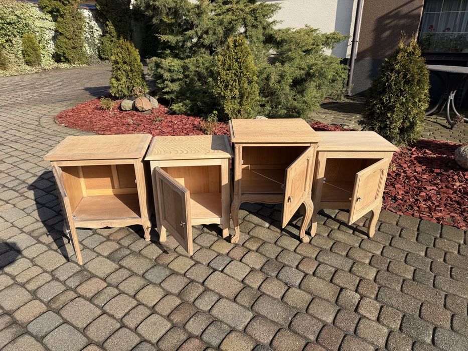 Szafki w stylu ludwikowskim  oczyszczone dąb stan surowy