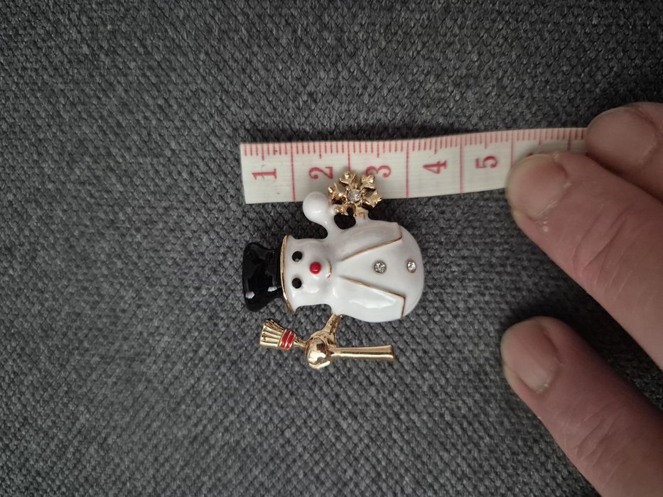 Nowa broszka bałwan balwanek snowman Boże Narodzenie Christmas