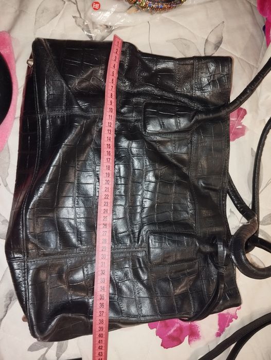 Сумка шопер кожаная