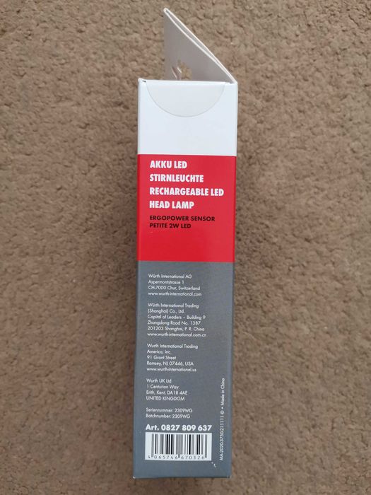 WURTH !!! Latarka czołowa !!! Nowa !!!