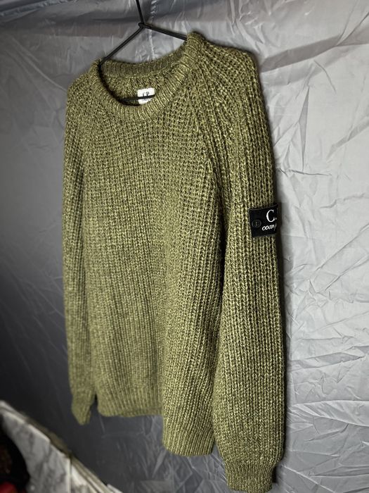 Вязаный свитер CP Company винтаж с патчем XL
