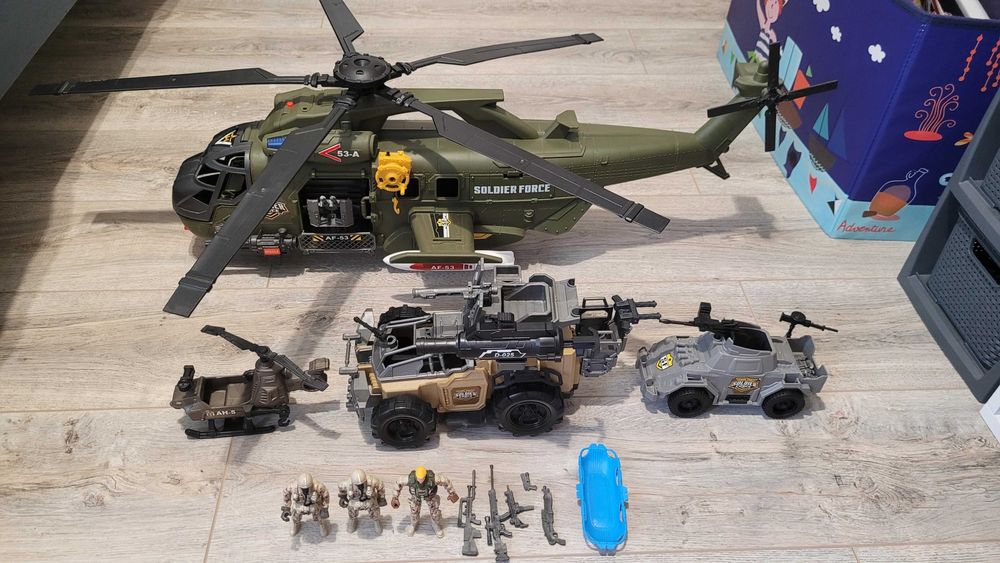 2 набори: Soldier Force helicopter вертоліт, гелікоптер+ набір бойова
