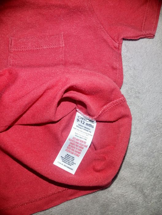 T-shirt czerwony Cherokee 80 9-12M