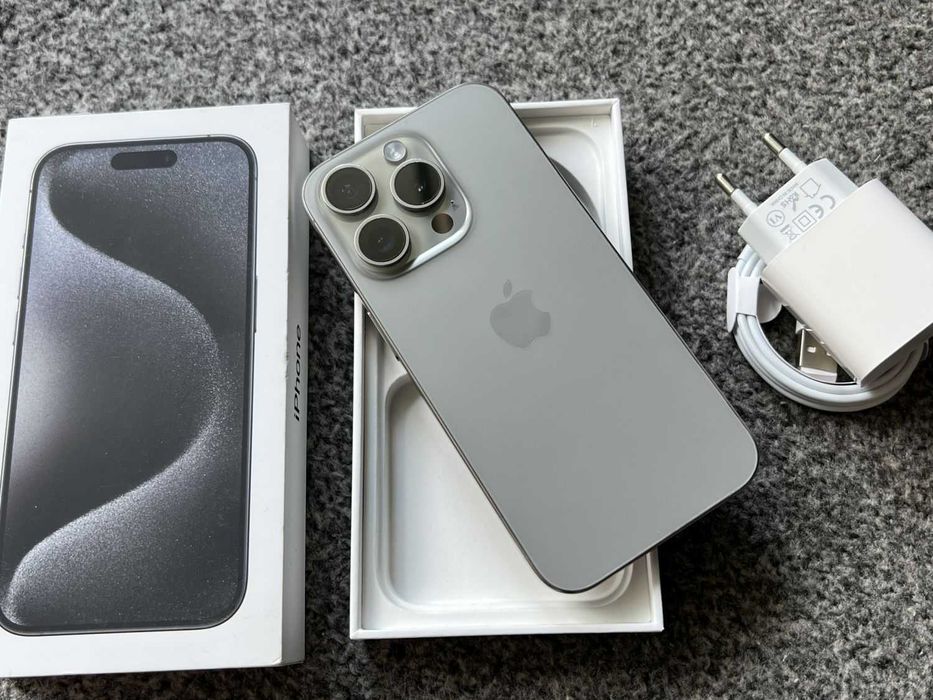 iPhone 15 Pro MAX 1TB 1024GB Grey Szary Natural Titanium Bat97% IDEALN