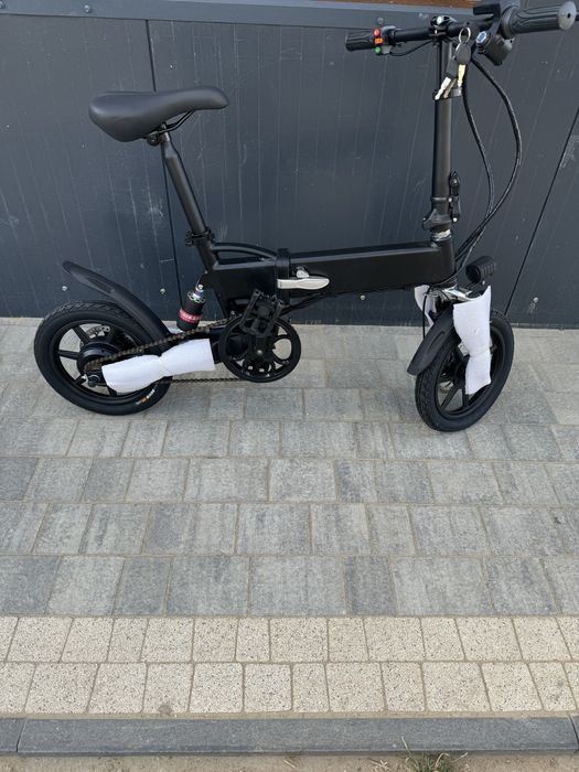Rower elektryczny składany amortyzacja stacyjka wyjmowana bateria 36V