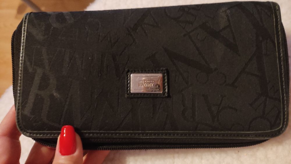 Portfel Armani, duży na zamek