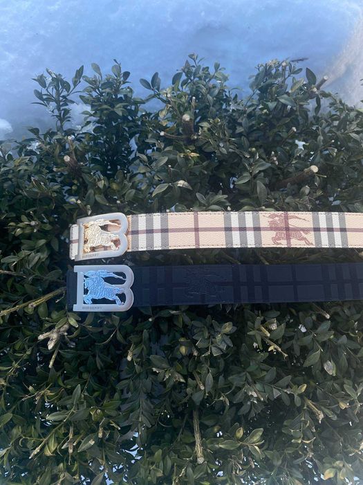 Ремінь Burberry чоловічий пасок шкіряний Барбері ремень Барбери Burber