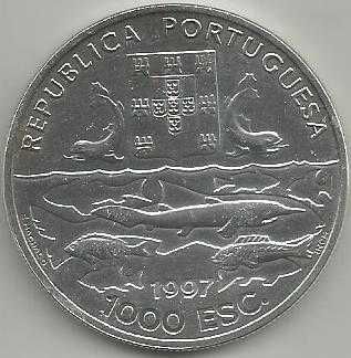 Portugal 1000 escudos 1997 Centenário das Expedições Oceanográficas