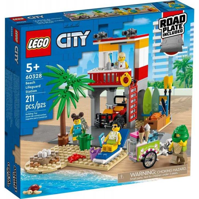 LEGO 60328 City Stanowisko ratownicze na plaży
