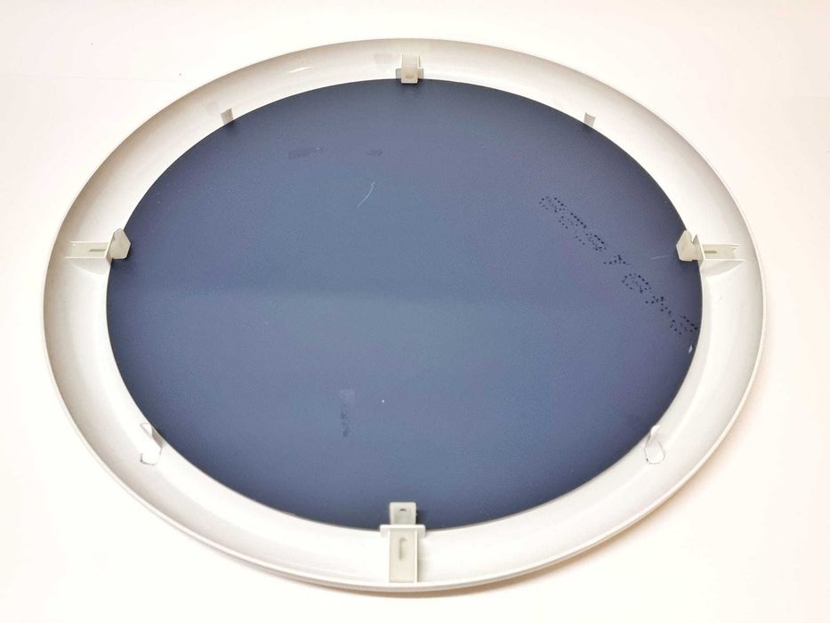 Espelho branco redondo 60cm