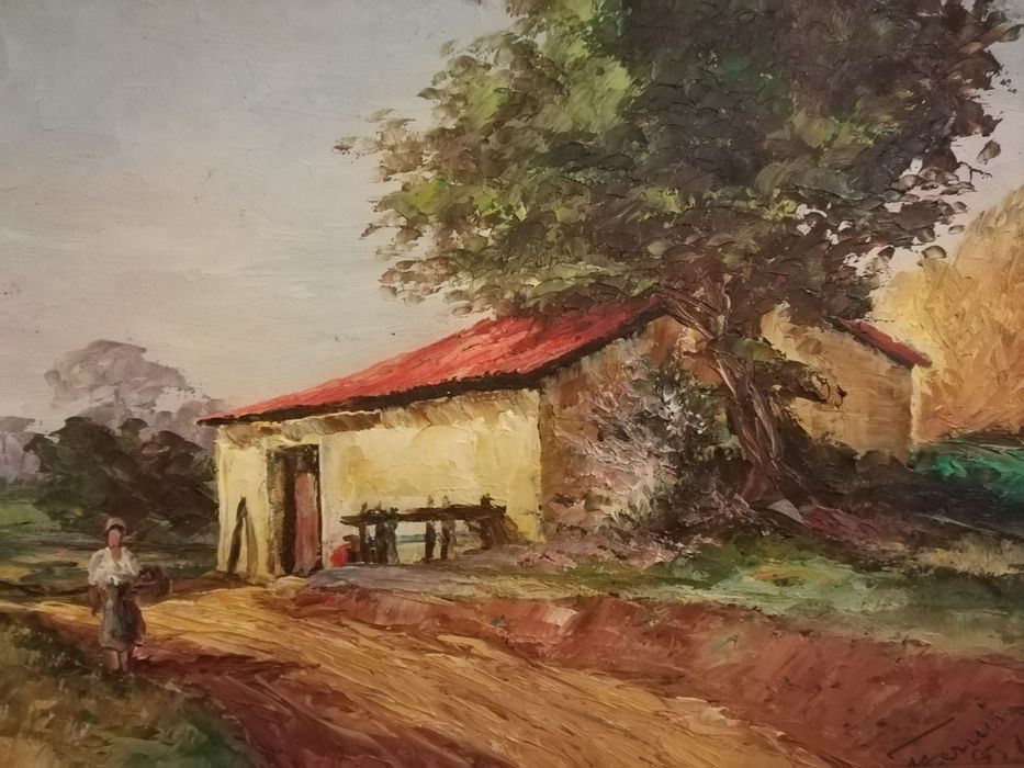 3 Quadros Originais. Óleo s/Platex. MANUEL FERREIRA. Assinados e dat