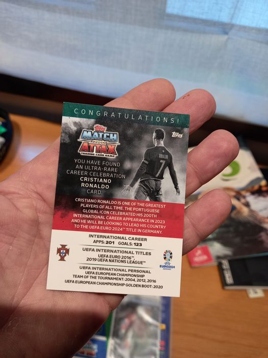 Topps ! CR7 Celebração  Ultra rara
