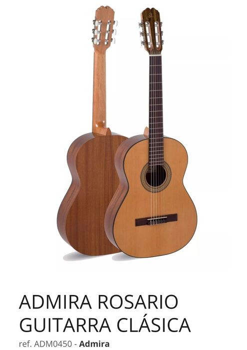 Guitarra clássica Admira Rosario nova