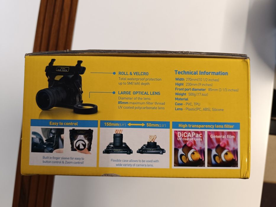 Dicapac bolsa fotográfica à prova de água