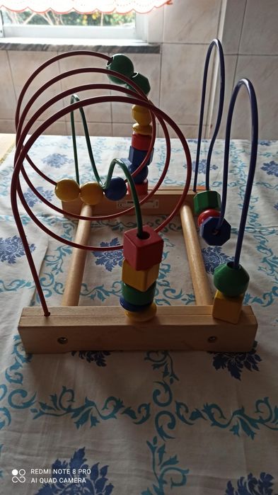 Jogo didático em madeira