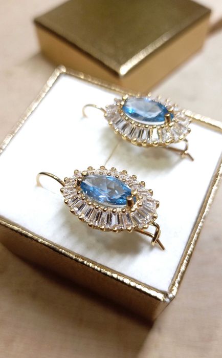 Złote kolczyki p.585/6,43g