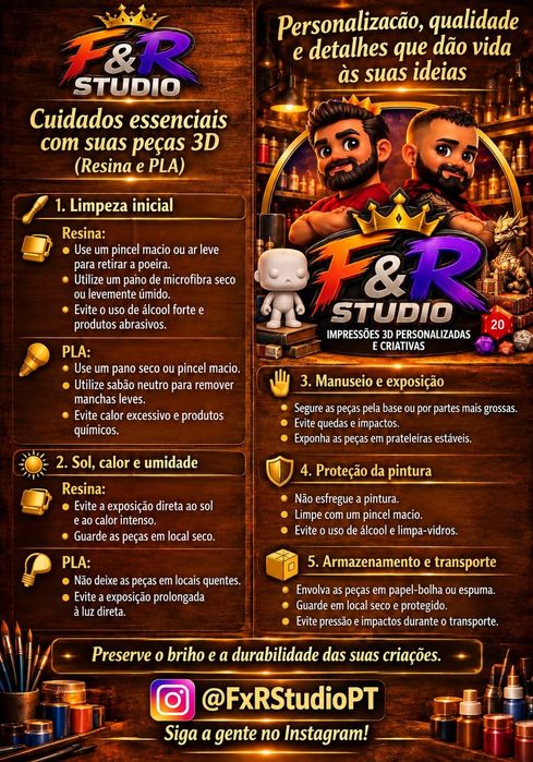 Peças 3D personalizadas — F&R Studio 3D