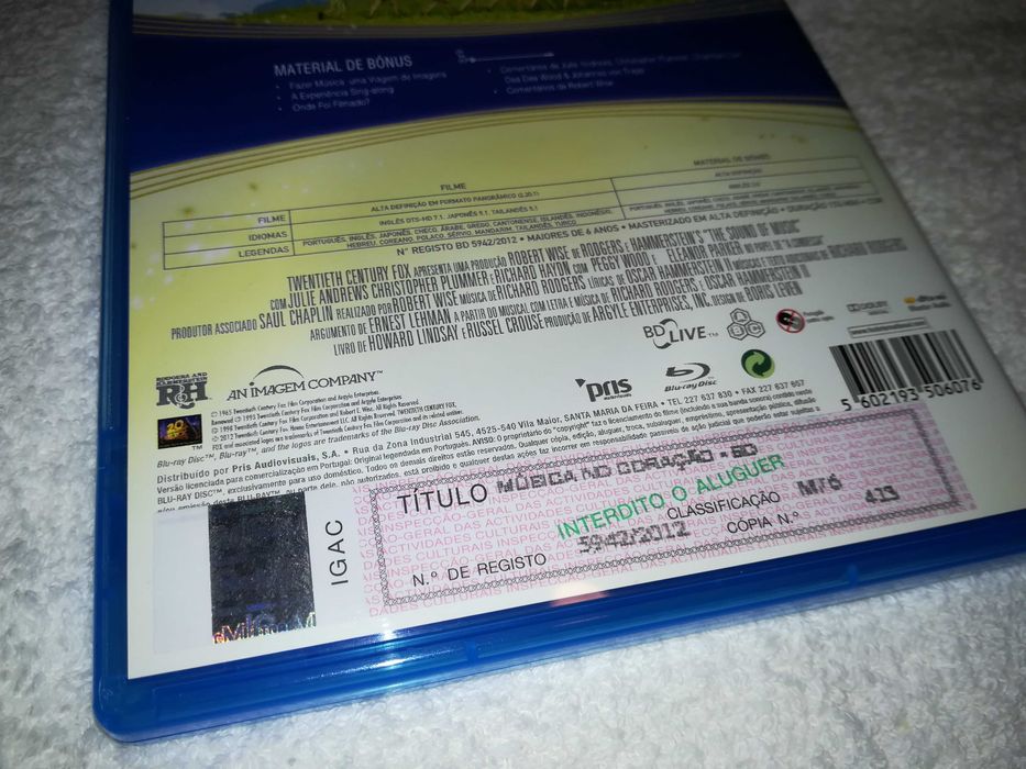 música no coração (blu ray) com julie andrews