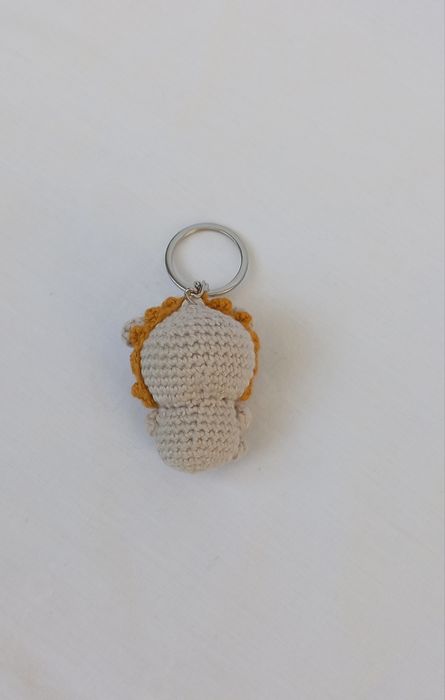 Porta chaves Amigurumi Leão