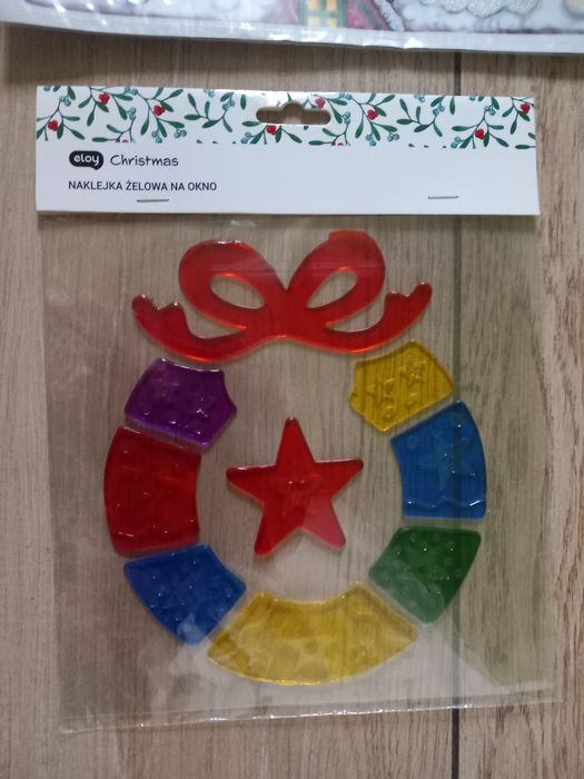 Naklejki świąteczne 4 sztuki nowe