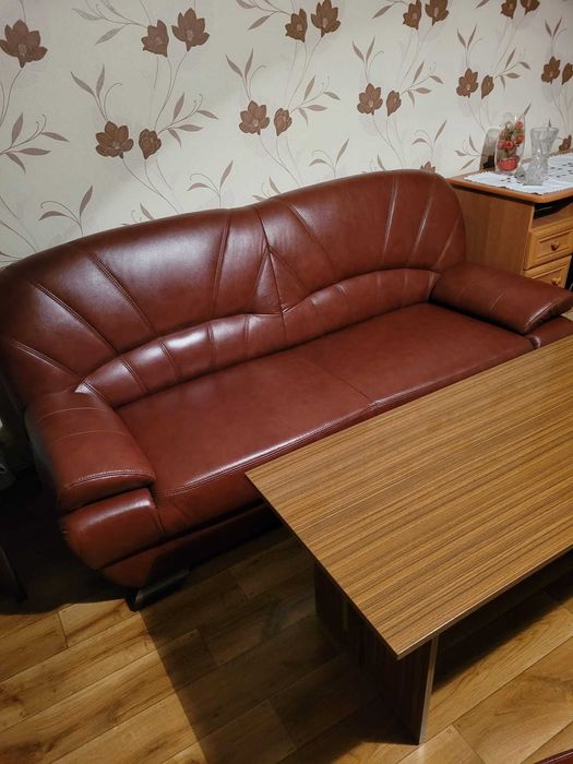 Komplet mebli skórzanych