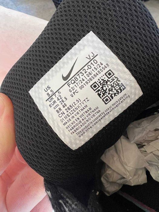 Мужские кроссовки Nike P-6000 Triple Black Premium. 40-45