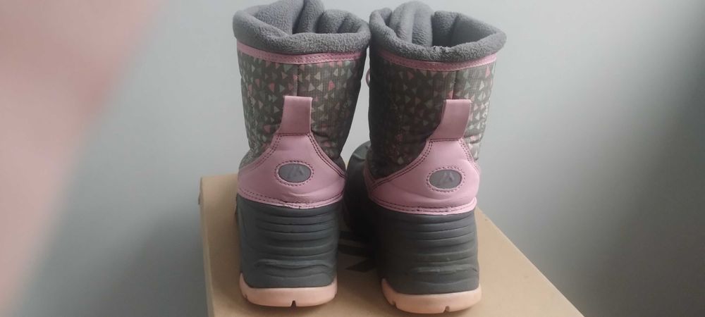 Śniegowce buty zimowe dziewczęce Martes Lilian Jr Grey