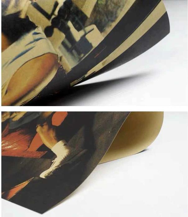 PIĘKNY duży plakat obraz vintage KATHMANDU Nepal grafika