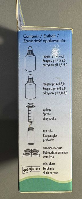 Тест для вимірювання pH (4,5-9,0)/(6,0-8,0) Zolek Aquatest pH x2