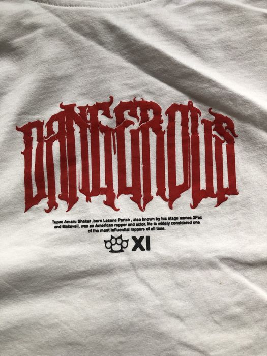 NIKE (S) Gangsta Gangs Bandit print мужская белая футболка летняя