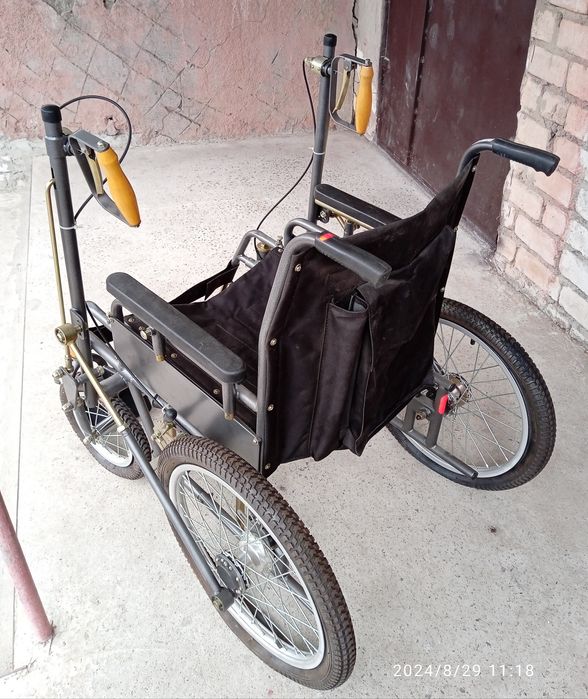 кресло инвалидное складное с ручным приводом  новое ДККС-2-01