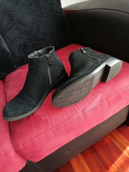 Botins Pretos Tam 37  Lindíssimos  ( Portes incluídos)