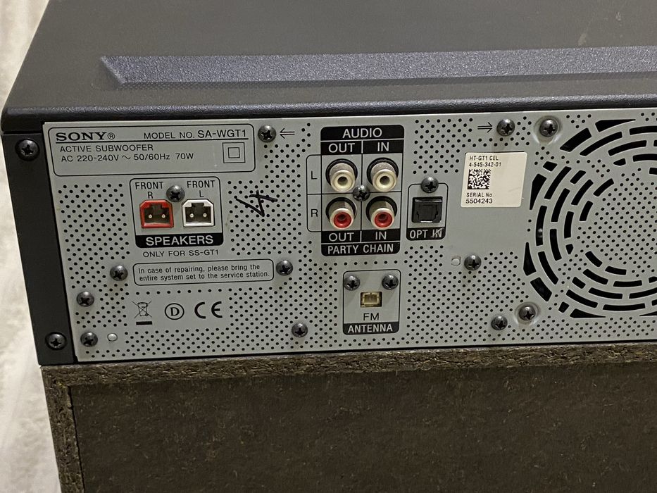 Сабвуфер Колонка Sony SA-WGT1 саундбар блутуз,юзб
